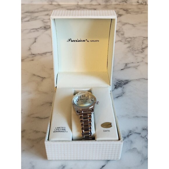 Gruen Precision Silver Tone Women's Quartz Watch GP421L - Picture 3 of 5